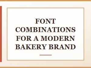 Modern Bakery Font Combinations for a Crisp and Clean Look