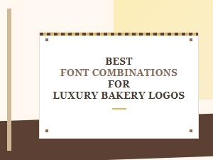 Elegant Font Combinations for Luxury Bakery Logos